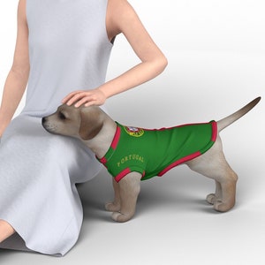 Portuguese Flag Dog&#39;s Top, Portugal Flag, Small, Pets Collar, Puppy, Clothes, Dog, Cat, Medium, Big.
