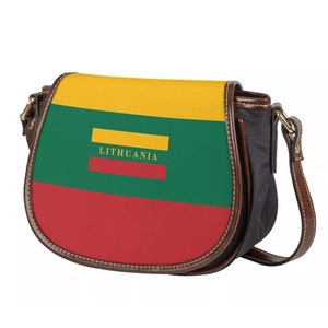 Bolsa Lituânia, Mulheres, Senhoras, Adolescentes, Meninas, Presentes, Lituano, Bandeira, Estampa.