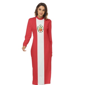 Peru Dress, Women, Ladies, Teens, Peruvian, Gifts, Peru Flag, Design Print, Peruvian Flag