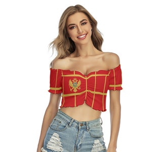 Montenegro Shirt, Gifts, Women, Ladies, Teens, Girls, Montenegro Flag, Print.