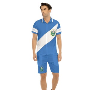 El Salvador Men&#39;s Shirt, Shorts, Suit, El Salvador Flag, Design, Gifts, Teens, El Salvadorian, Outfit.