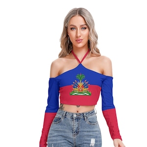 Haitian Shirt, Haiti, Women, Ladies, Teens, Gifts, Haitian Flag, Design, Haiti Flag, Outfit.