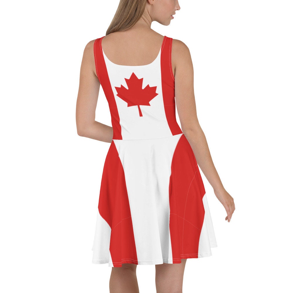 Canadian Flag Women Dress Canada Flag Gifts Design Hokey Etsy Australia
