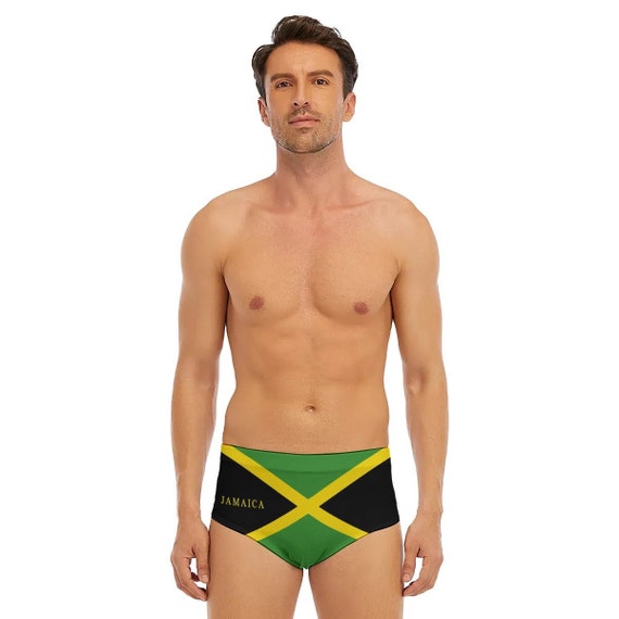 Badehose, Fußball, Fußball, Outfit, Cannabis, Jamaika Teenager, Reggae, Jamaika Herren Flagge Kingston, Unkraut, Kleidung, Geschenke, Flagge, Design.