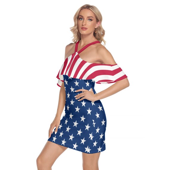 Sexy american flag dress 2025