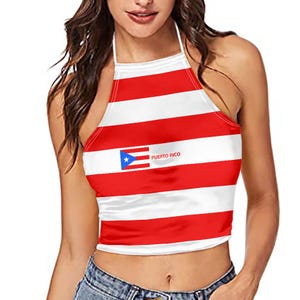 Puerto Rico Women&#39;s Top, Stylish, Puerto Rican, Ladies, Teens, Summer Gifts.