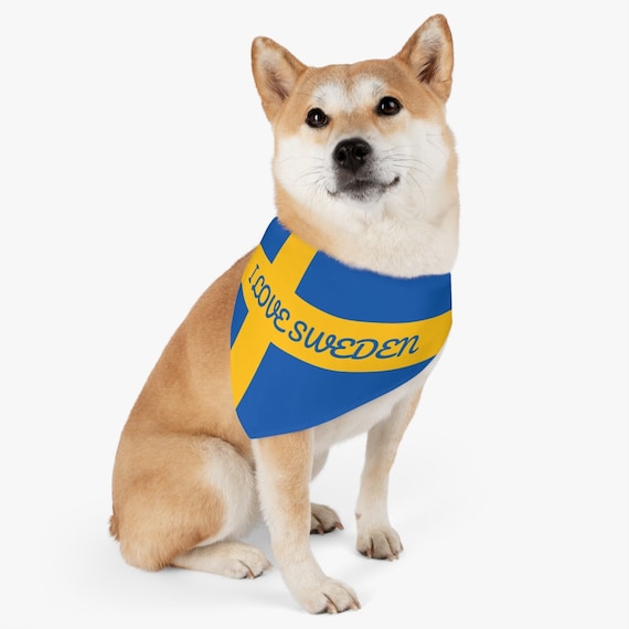 Swedish Flag Pets Collar Bandana Sweden Flag Scandinavian