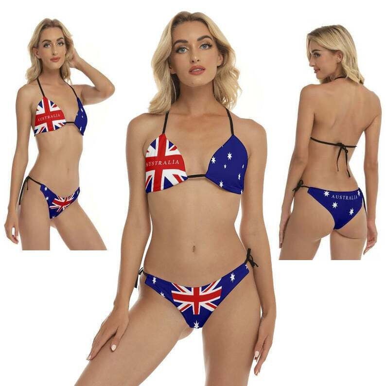 Australian Flag Women's Bikini, Australia, Flag, Design, Aussie, Sidney,  Melbourne, Bondi Beach, Common Wealth, Ladies, Teen, Girls -  Canada