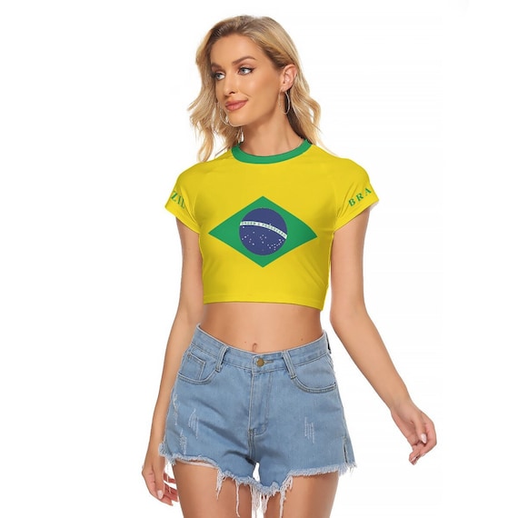 Brazilian Women's Shirt, Brazil, Ladies, Girls, Teens, Adults, Gifts,  Design, Rio De Janeiro, Football, Soccer, Women, Flag, Print, Merch. 