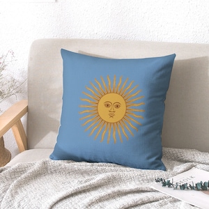 Argentinian Pillow, with Pillow Inserts, Argentina, Flag, Design, Gifts, Decor, Men, Women, Teens, Kids, Girls, Argentinian, Fashion.