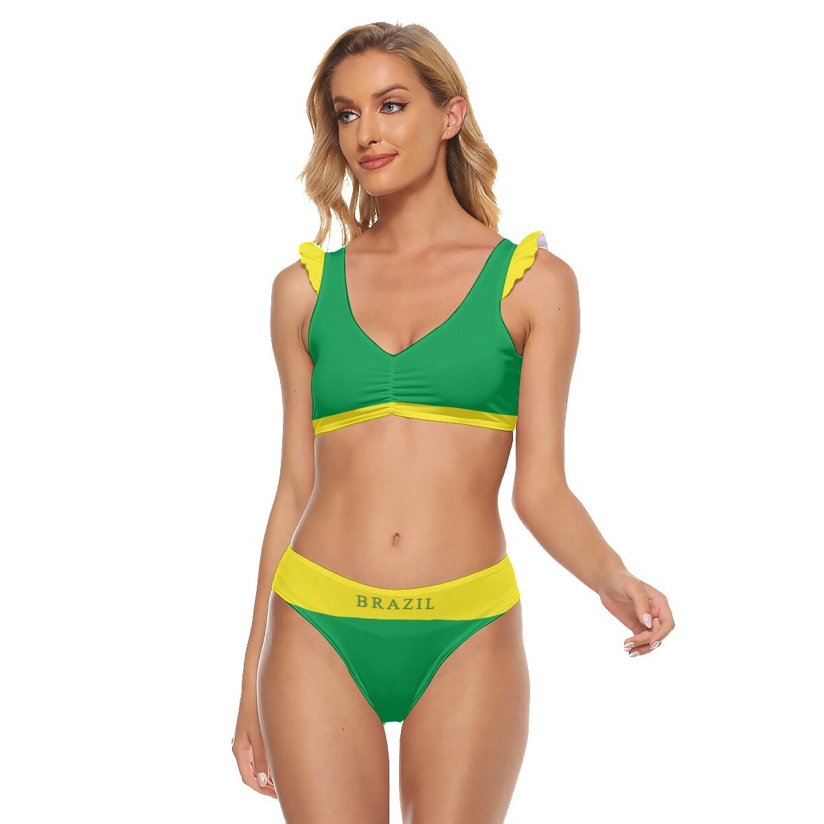 Brazilian Flag Women Bikini Brazil Flag Samba Brazilian Etsy