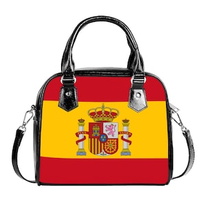 Bolso bandera de España, Bandera de España, Diseño, Regalos, Mujer, Damas, Niñas, Adolescentes, Adultos, Fútbol, Fútbol, Viajar, Madrid, Barcelona.