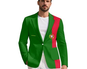 Portugal Men's Suits Jacket, Stylish, Blazer, Portuguese, Casual Design.