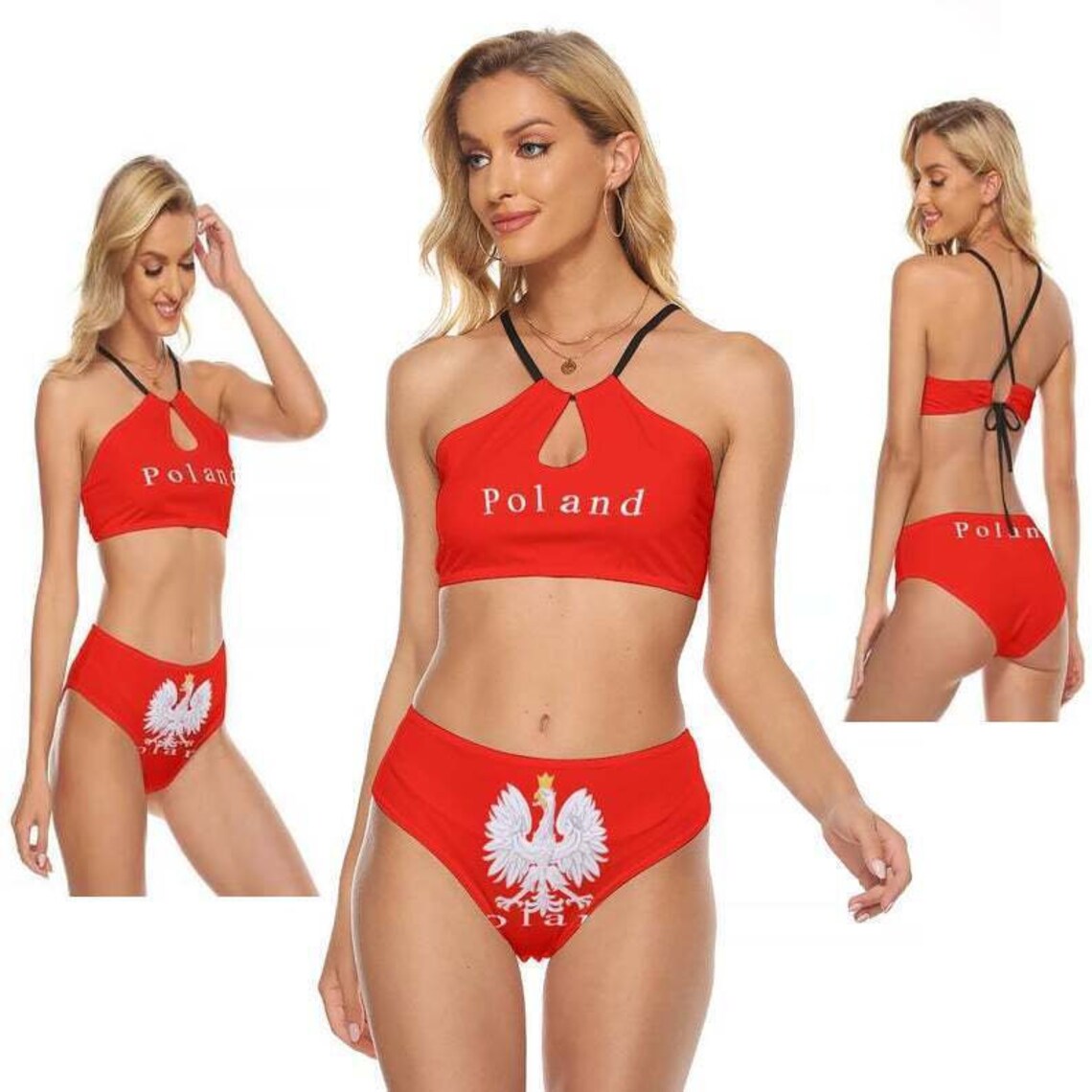 Polish Flag Women's Bikini Swimsuit Poland Flag Polska Etsy