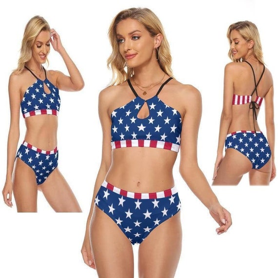 USA Flag Women's Bikini, Patriotic, USA, United States, American Flag,  Swimwear, 4th July, Independence Day, American, Accessories, Gifts. -   Canada