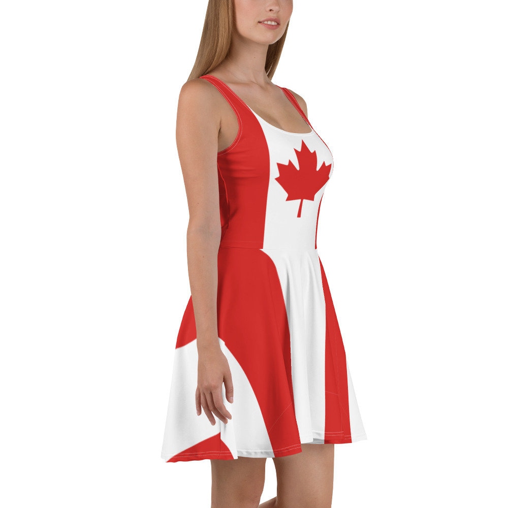 Canadian Flag Women Dress Canada Flag Gifts Design Hokey - Etsy Australia