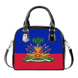 Bolso bandera haitiana, bandera de Haití, diseño, criollo, regalos, mujeres, damas, niñas, adolescentes, adultos, fútbol, fútbol, viajar, latina, moda.