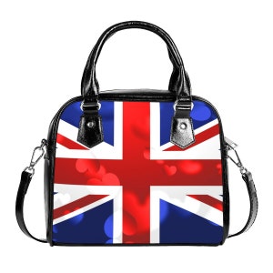 Bolso con bandera Union Jack, Mujer, Señoras, Niñas, Adolescentes, Inglaterra, Regalos, Diseño, Reino Unido, Inglés, Bandera, Británico, Estampado, Gran Bretaña.