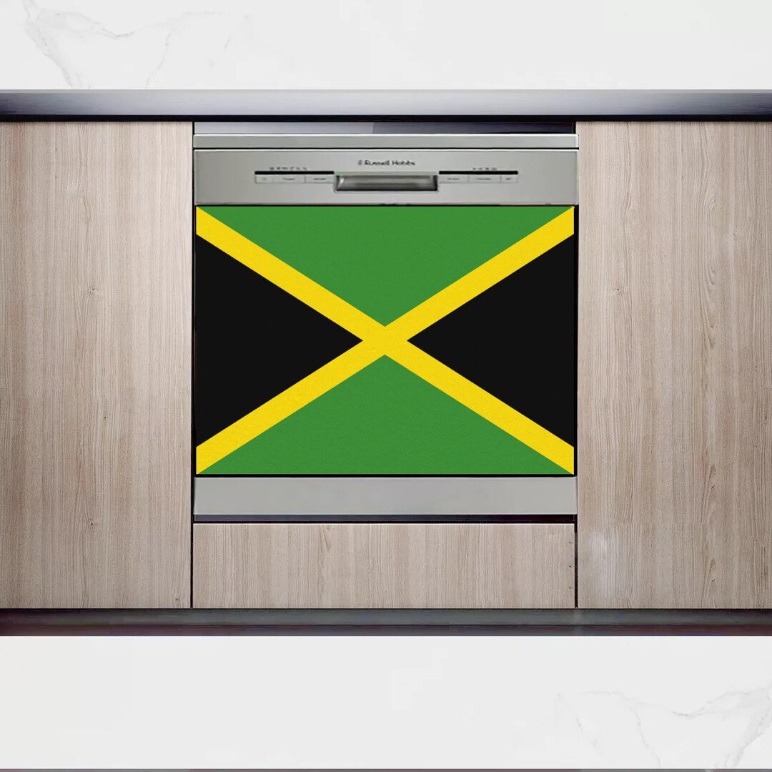 Jamaican Dish Washer Cover Jamaica Flag Reggae Kingston Etsy