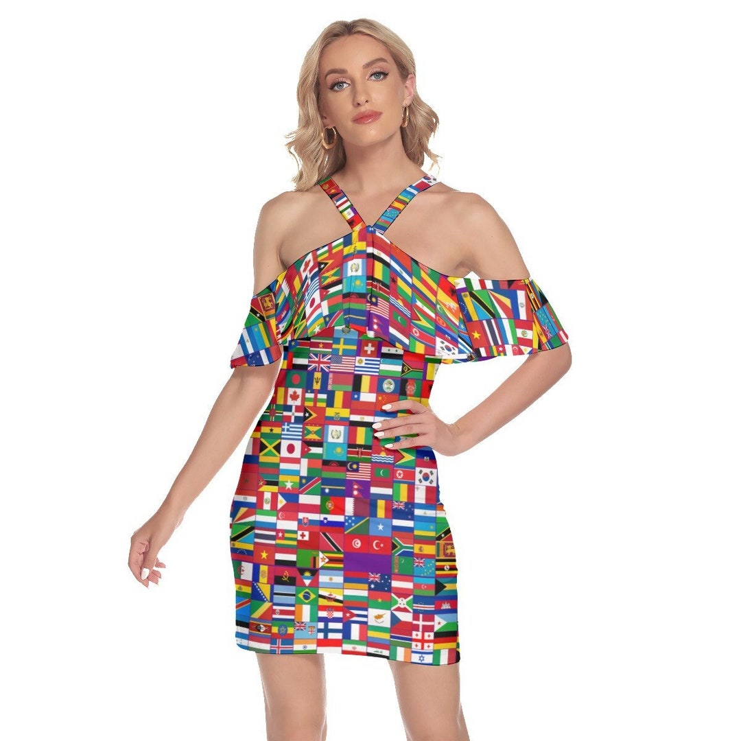All Flags Dress, World, Flag, Design, Ladies, Teens, Women, Gifts
