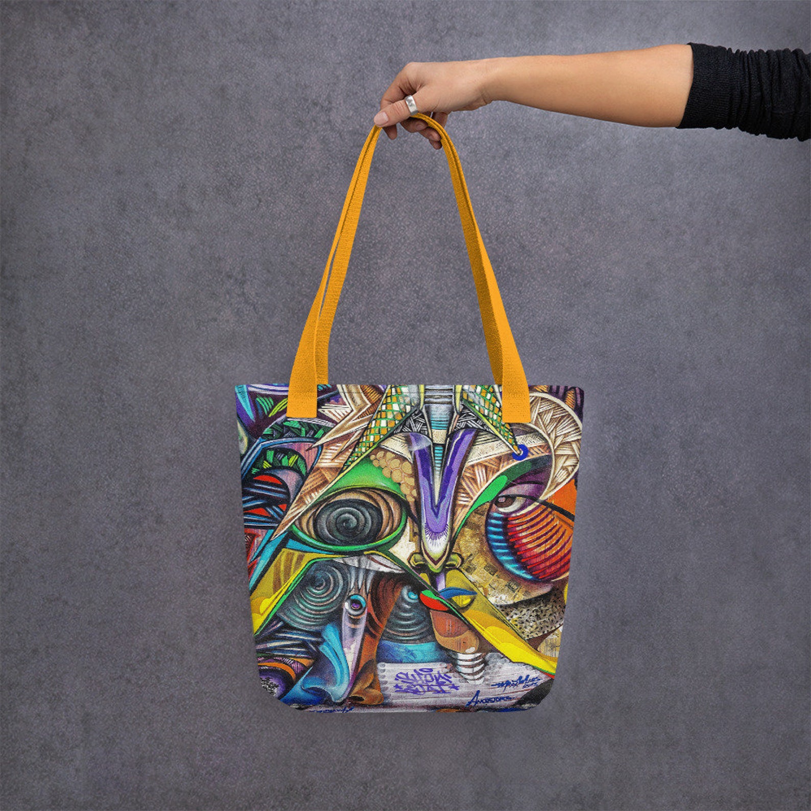 Graffiti Designer Tote bag Great Accessories Gifts Urban Etsy