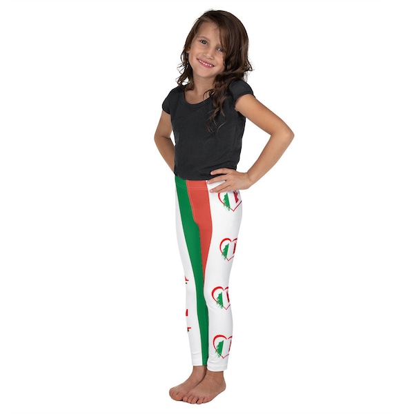 Italian Flag Kid's Leggings, Italy Flag, Design, Girls, Boys, Toddler, Football, Soccer, Design, Rome, Milan, Fashion, Gymnastics, Merch,