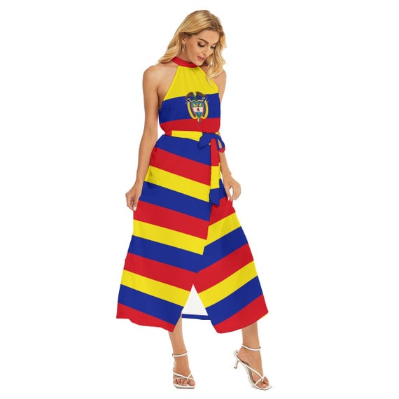 Vestido Colombiano Verano Ligero Playa Fiestas Vestidos