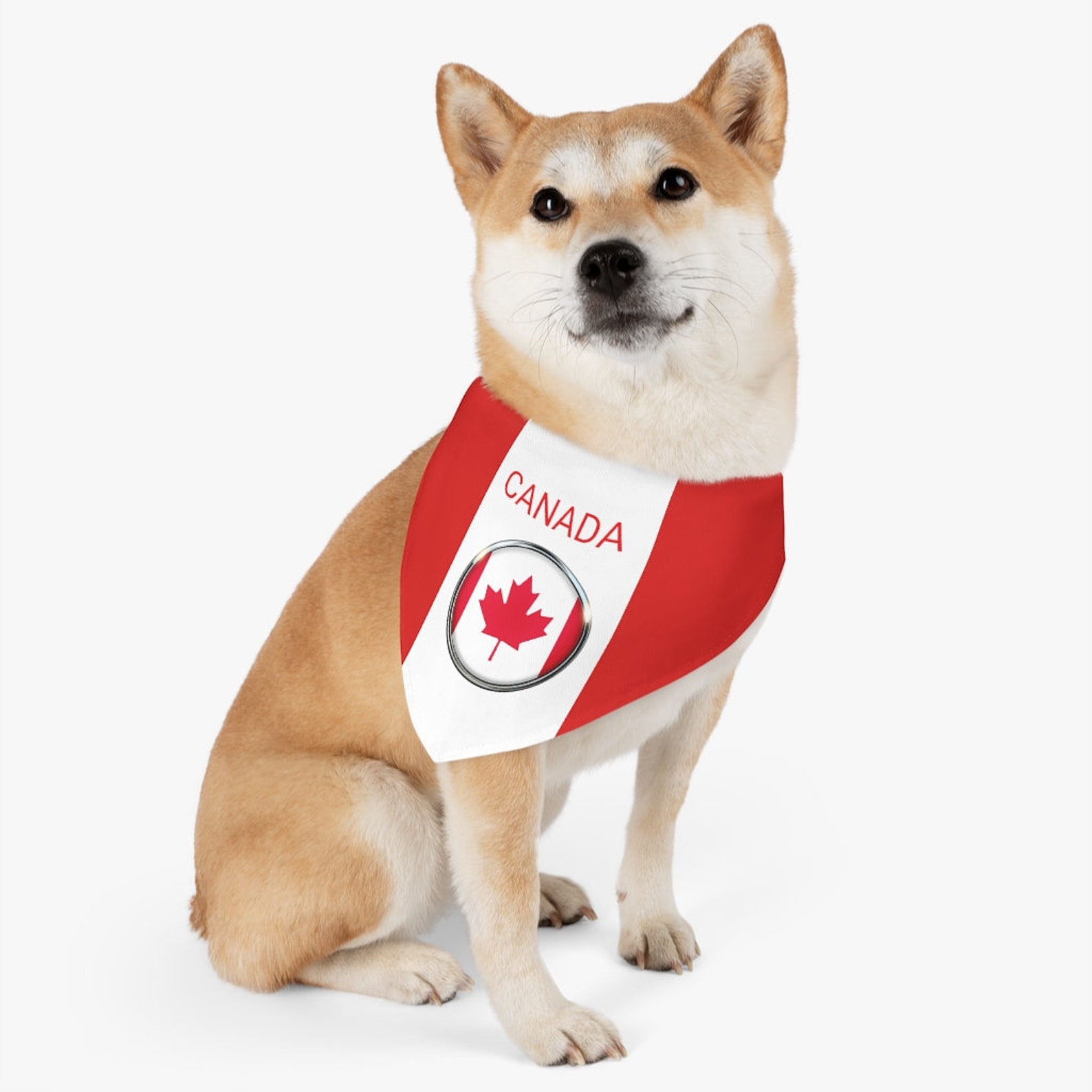 Canadian Flag Pets Collar Bandana Canada Nordic Puppy Etsy