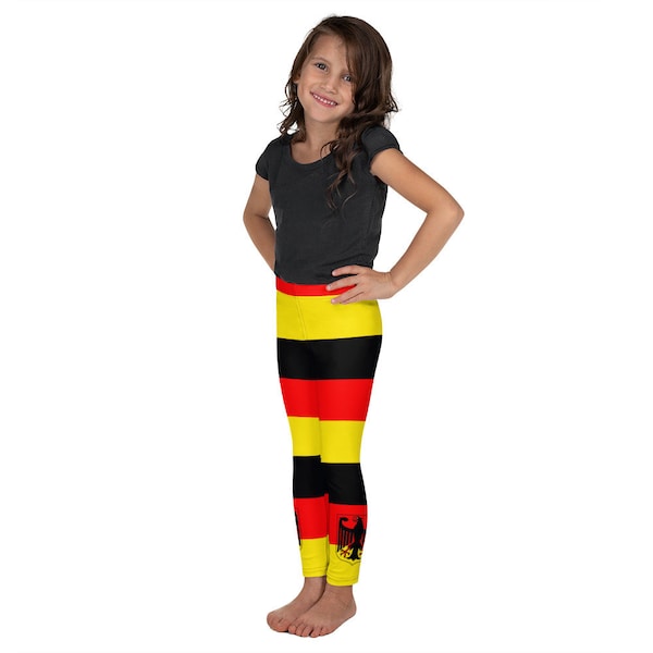 German Flag Kid's Leggings, Germany Flag, Gifts, Girls, Boys, Toddler, Children, Football, Soccer, Bayer, Berlin, Sports, World Flags