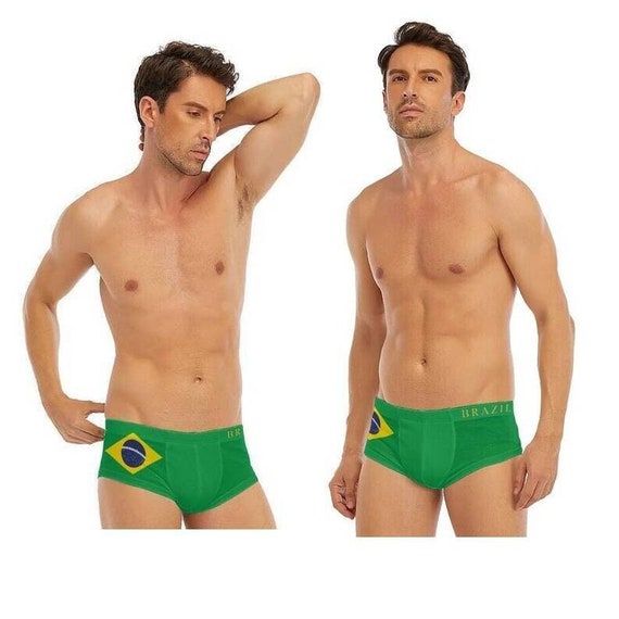 Brazil Men Boxers, Gifts, Man, Teens, Brazil Flag, Print