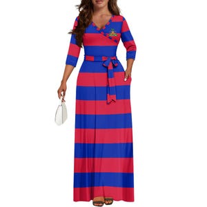 Haiti Dress, V-neck Maxi Dress, Haitian, Women, Ladies, Teens, Gifts.