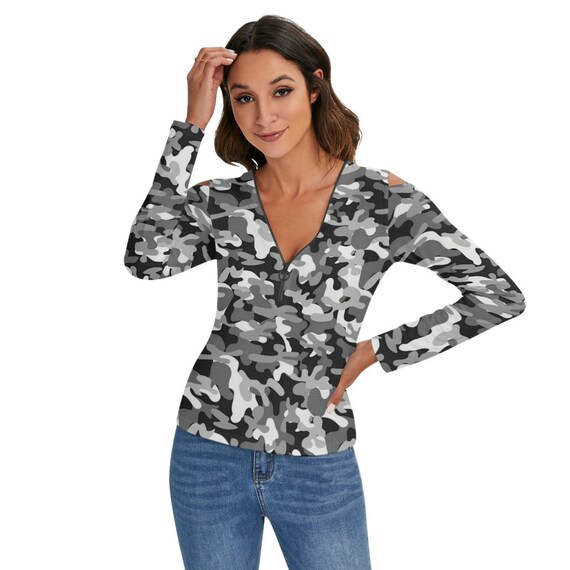 Camouflage Vrouwen Blouse Camo Leger Marine Zeehonden Mariniers Jager Kleding Dames Volwassenen Tieners XL XXL 2XL Kleding Geschenken USA Etsy Nederland