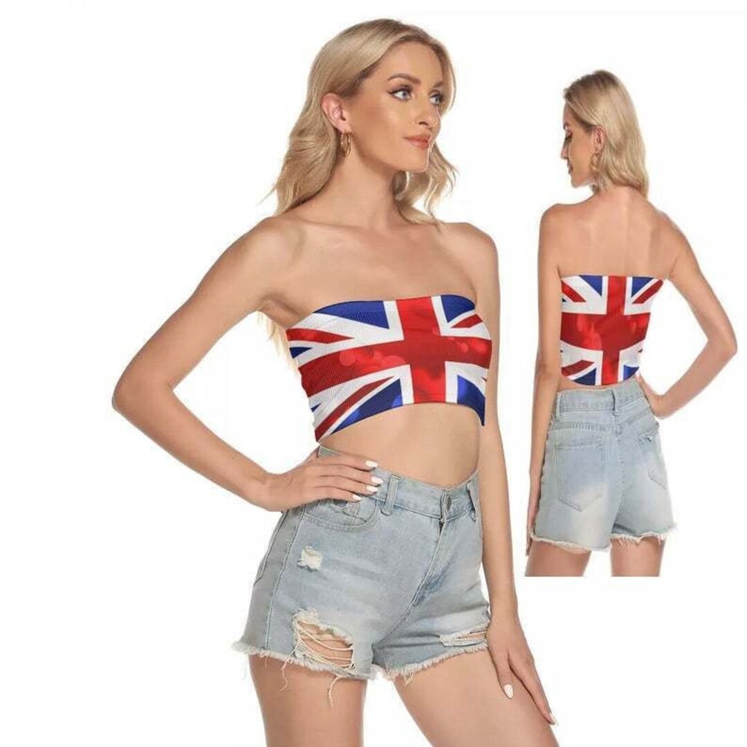 Girls Union Jack Flag T-Shirt & Leggings Set – British Great Britain Tee For Royal Celebration