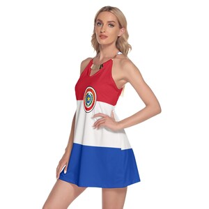 Paraguay Dress, Paraguayan, Flag, Gifts, Women, Ladies, Teens, Girls, World, Paraguay Flag, Design, Fashion, Paraguayan Print. image 2