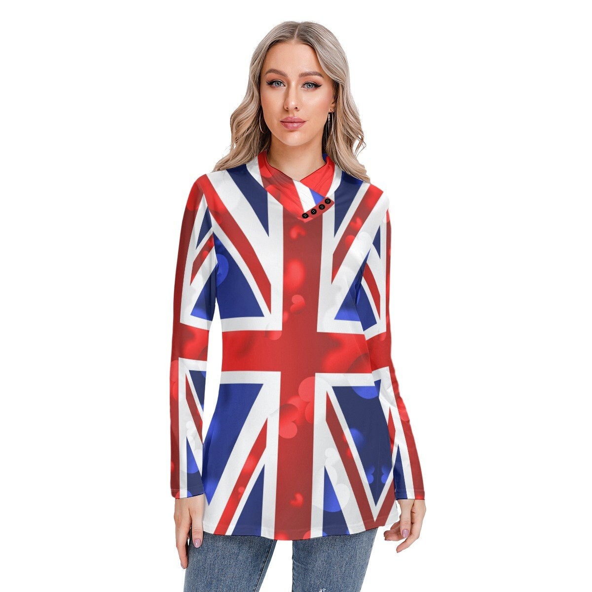 Union Jack Shirt British England English Flag Women - Etsy