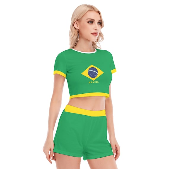 Shorts Inscrições opsbella love your ago Me with Flags of Brazil from  Brazil I TO