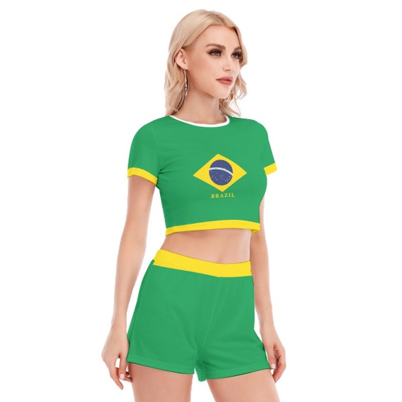 Shorts Inscrições opsbella love your ago Me with Flags of Brazil from Brazil I TO