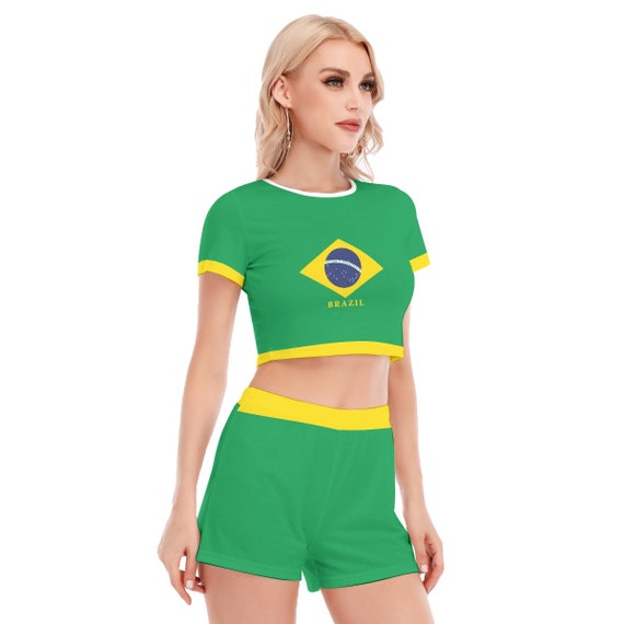 Shorts Inscrições opsbella love your ago Me with Flags of Brazil from  Brazil I TO