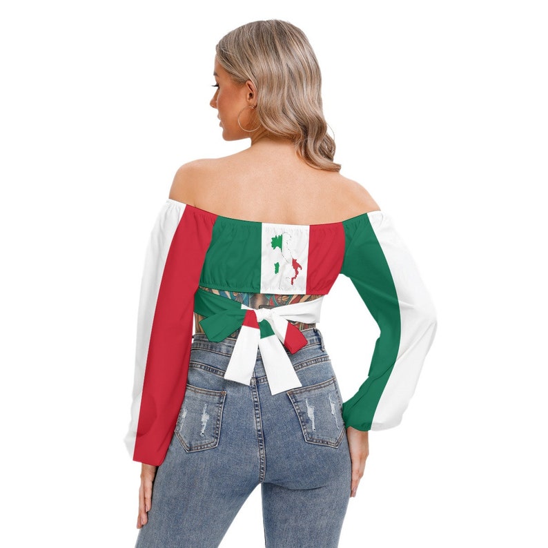 Italienisches Shirt, Italien, Flagge, Italienische Flagge, Frauen, Damen, Jugendliche, Mädchen, Italien Flagge, Print, Italien. Bild 5