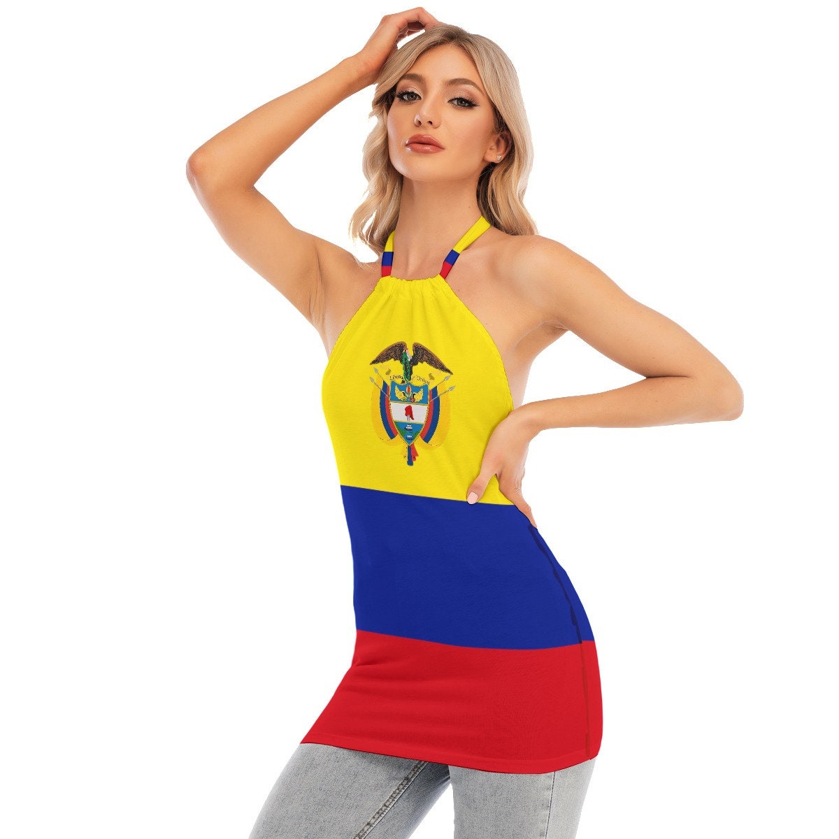 Women's Spandex Leggings with Colombia Flag – World Salsa