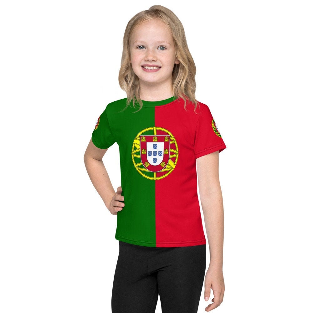 Portuguese Flag Kids T shirt Girls Boys Toddler Portugal Flag Ronaldo Fado Olympics Football Soccer World Flags Lisbon Porto. Etsy UK