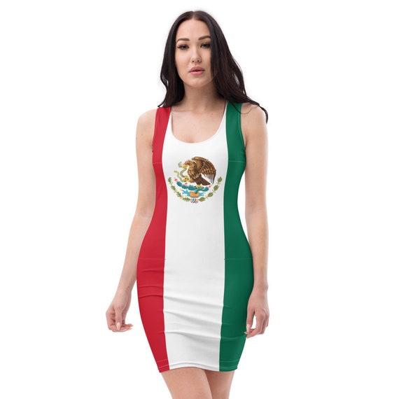 Bandera Mexicana Vestido de Mujer Bandera de México Damas - Etsy México