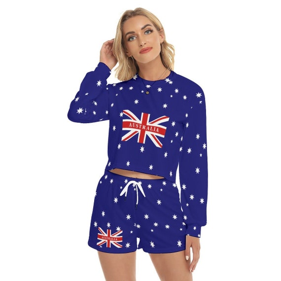 Australie Sweatshirt Pantalon Costume Australien Femmes Dames