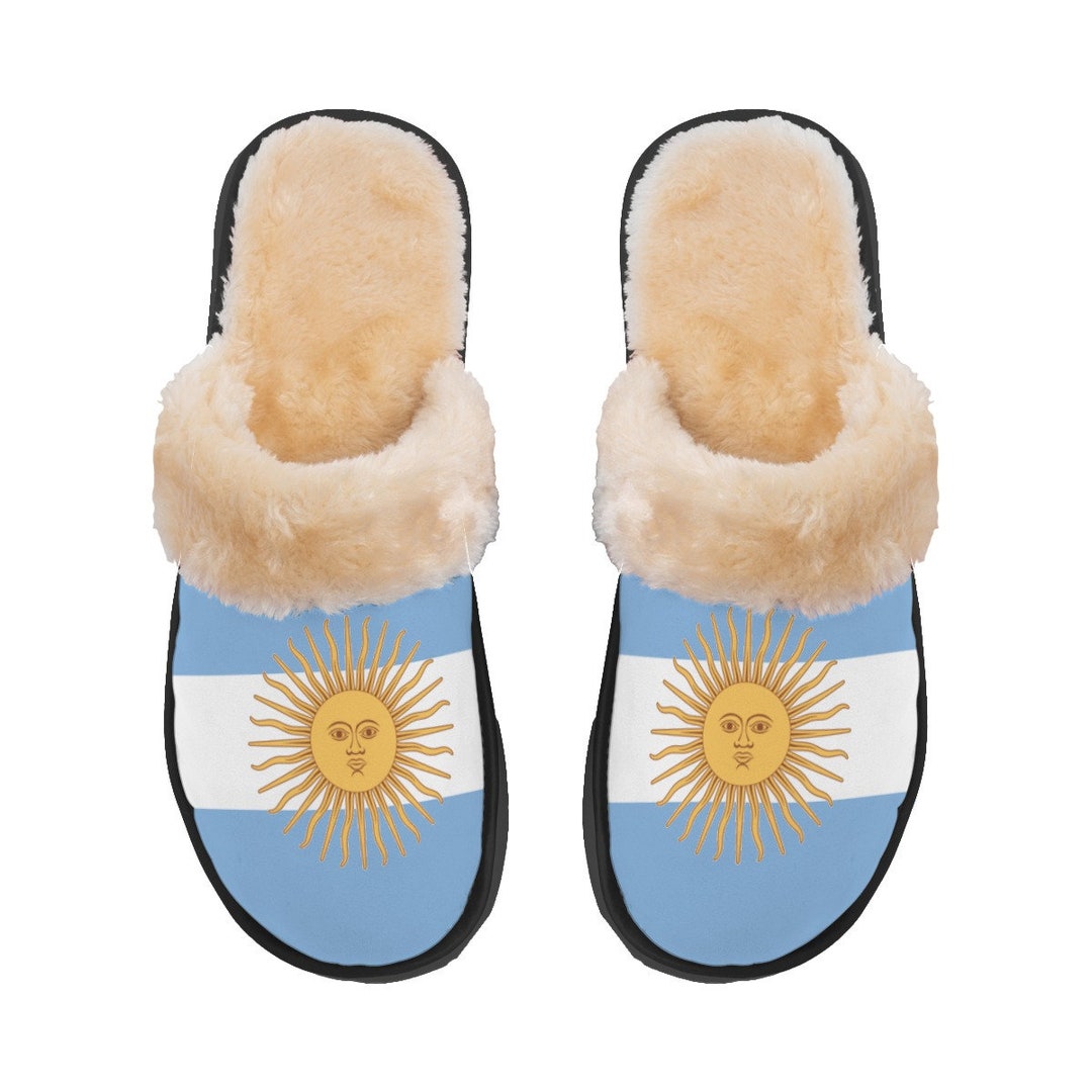 Pantuflas para niños con bandera de Argentina, bandera argentina