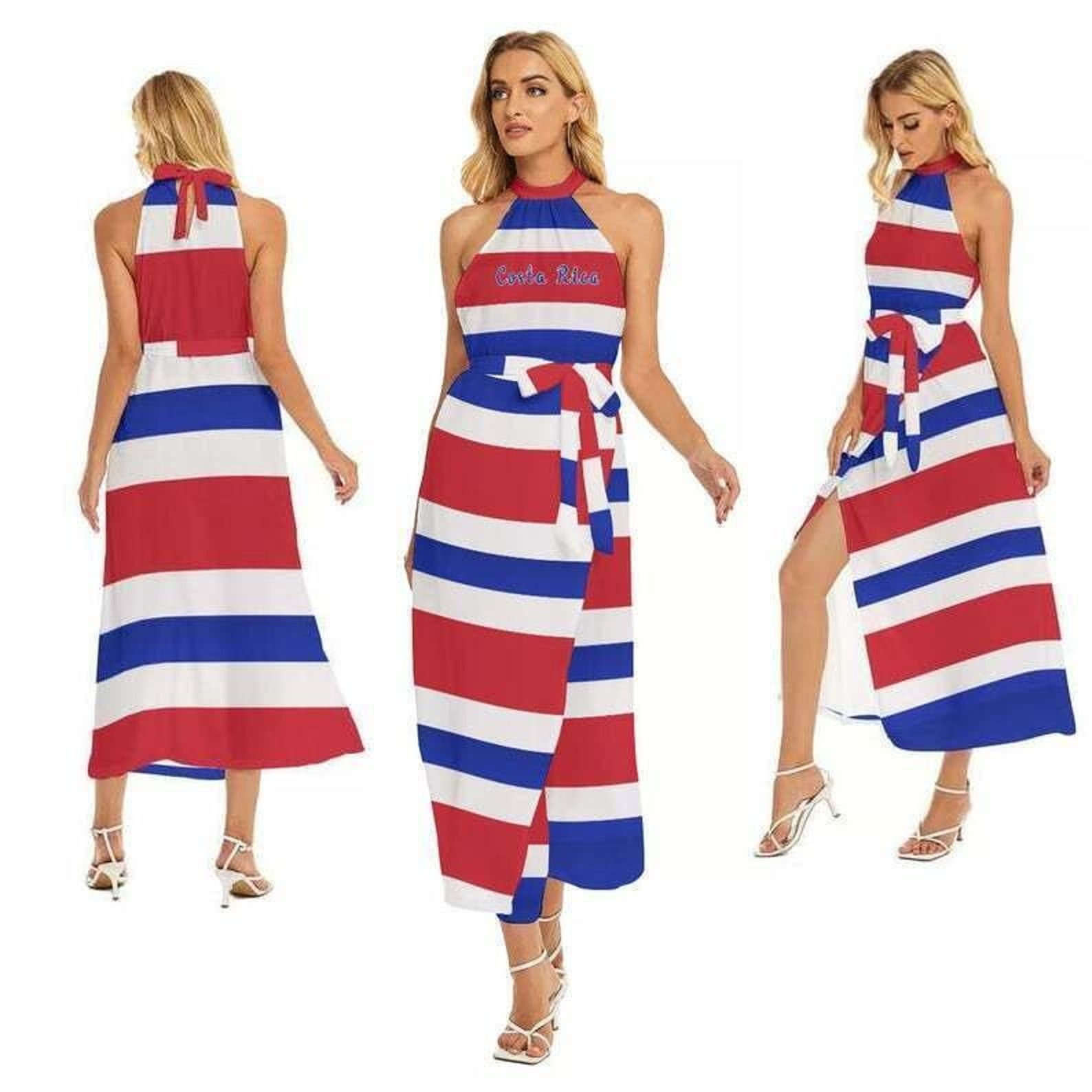 Costa Rican Flag Women's Dress Costa Rica Flag Gifts Etsy
