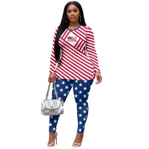Patriotic Shirt, Leggings, Suit, American, USA, Women, Ladies, Teens, America, Fashion.