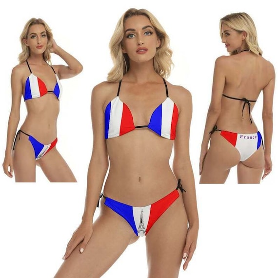 French Flag Women's Swimsuit, France Flag, Design, Ladies, Teens