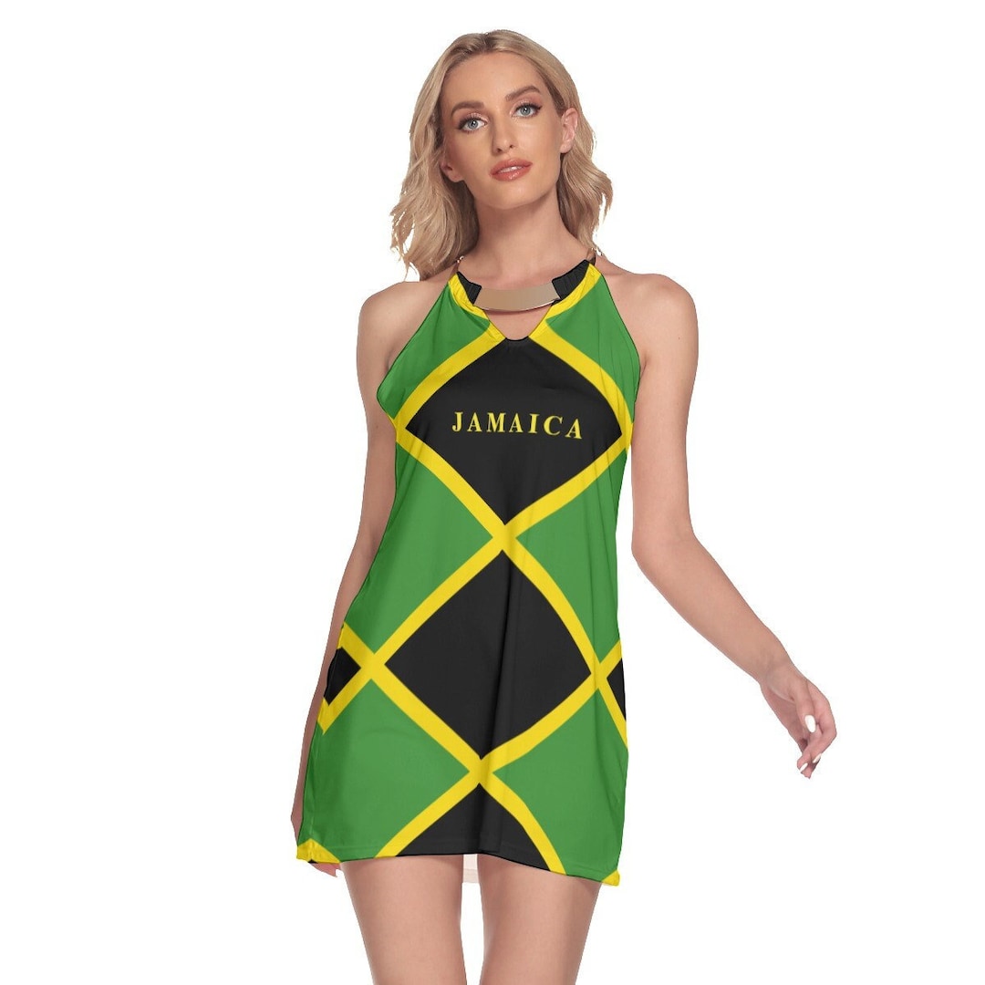 Jamaican Women's Dress, Jamaica, Design, Flag, Ladies, Teens, Girls