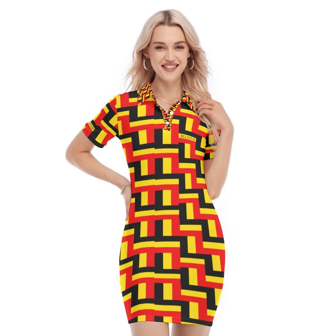 Belgium Dress, Polo Collar, Belge, Pattern, Design, Gifts, Women ...