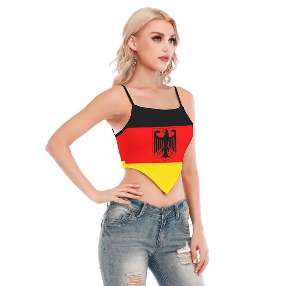 German Flag Women's Top, Germany Flag, Berlin, Munich, Hamburg, Football,  Soccer, Accessories, Ladies, Adults, Teens, Gifts, Outfit, Design -   Canada